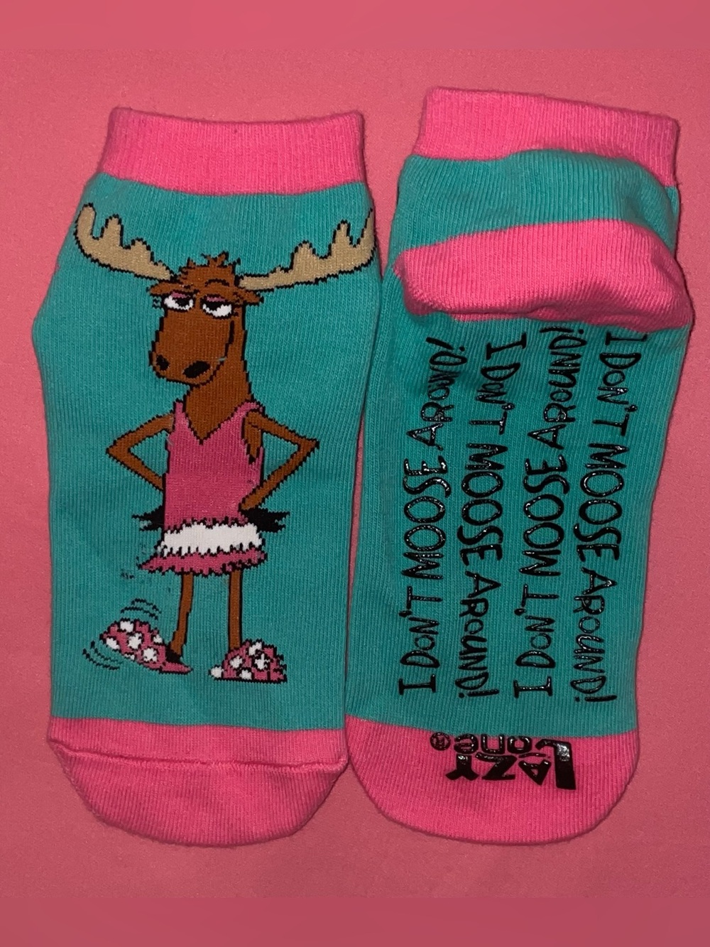 Lazy One Women's Slipper Socks “ I Don’t Moose Around “